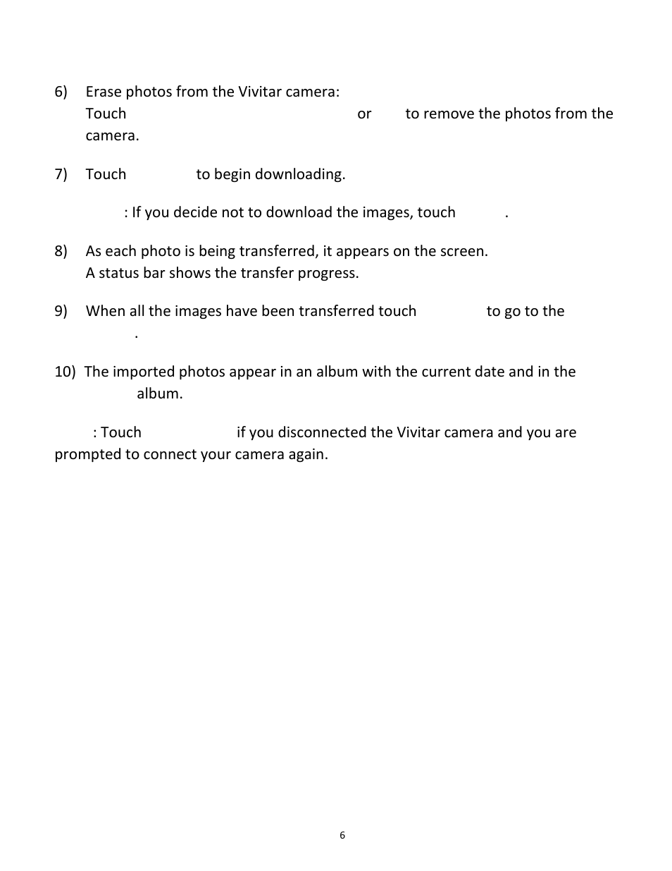Vivitar vivtarr i7 User Manual | Page 6 / 81