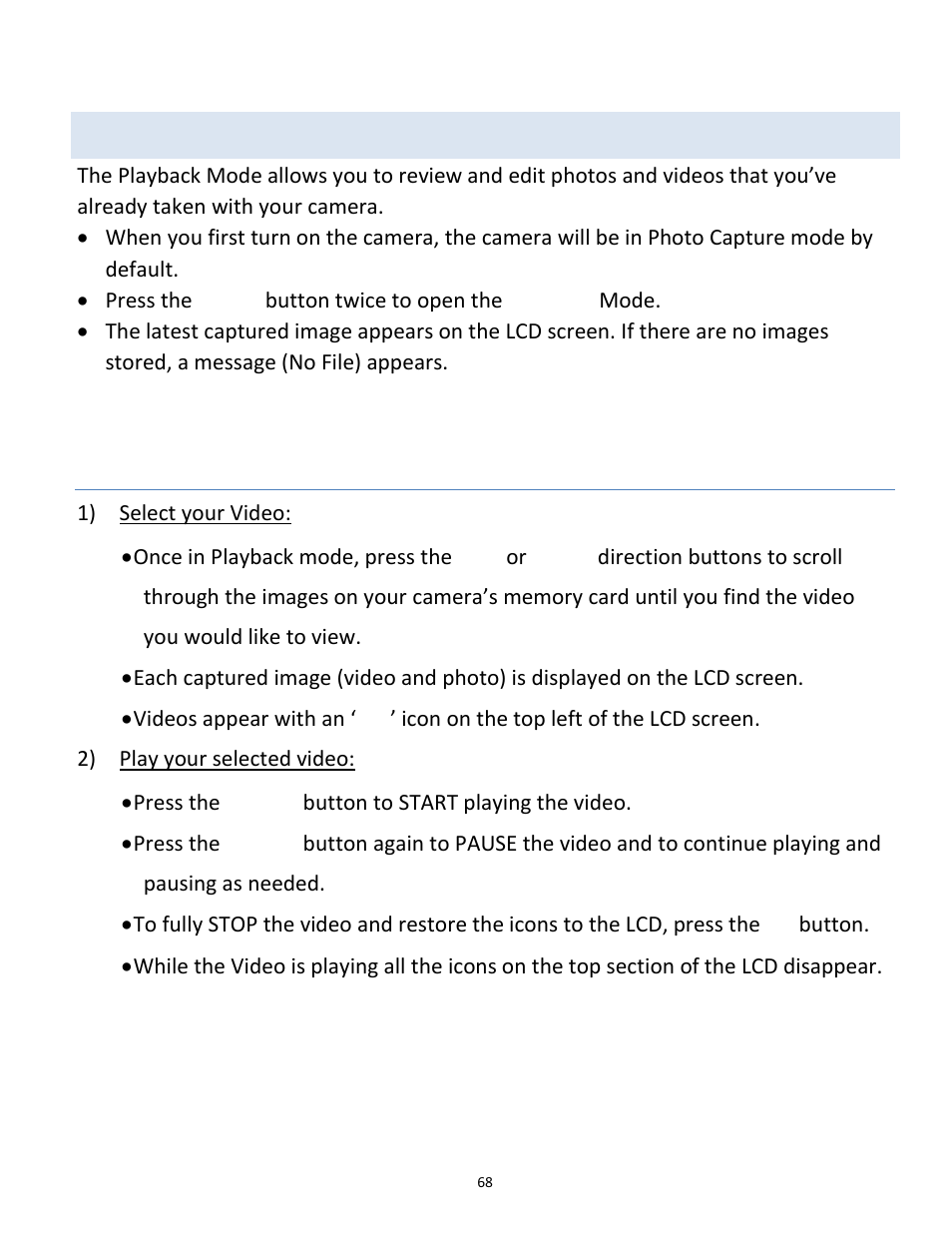 Ideo, Layback | Vivitar vivtarr i7 User Manual | Page 68 / 81