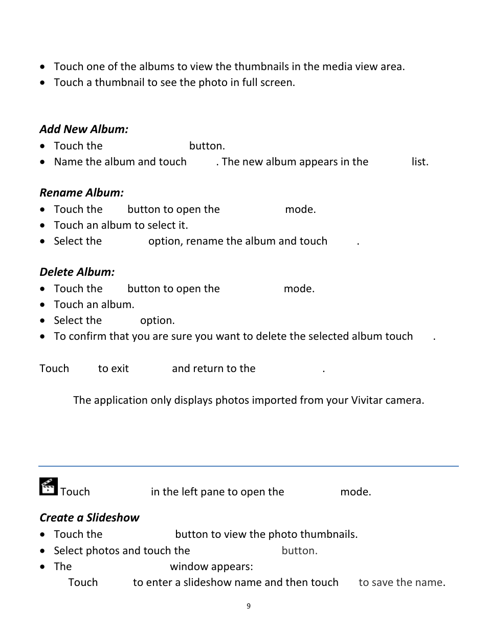 Vivitar vivtarr i7 User Manual | Page 9 / 81