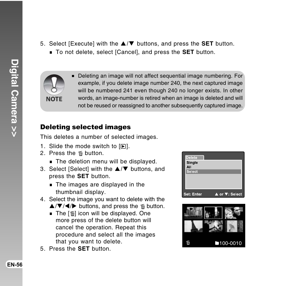 Digital camera | Vivitar ViviCam 8300s User Manual | Page 56 / 85