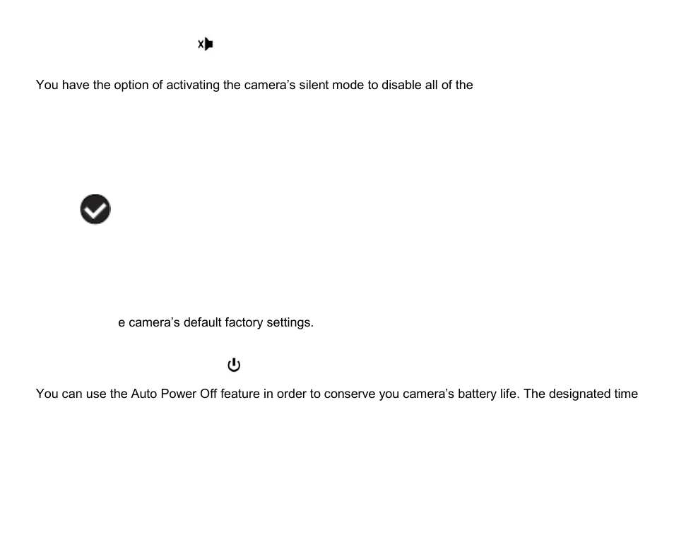 Silent mode menu, Auto power off menu | Vivitar ViviCam T026 User Manual | Page 28 / 66
