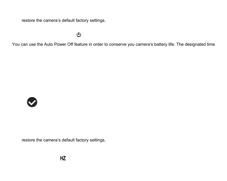 Auto power off menu, Frequency menu | Vivitar ViviCam T026 User Manual | Page 50 / 66
