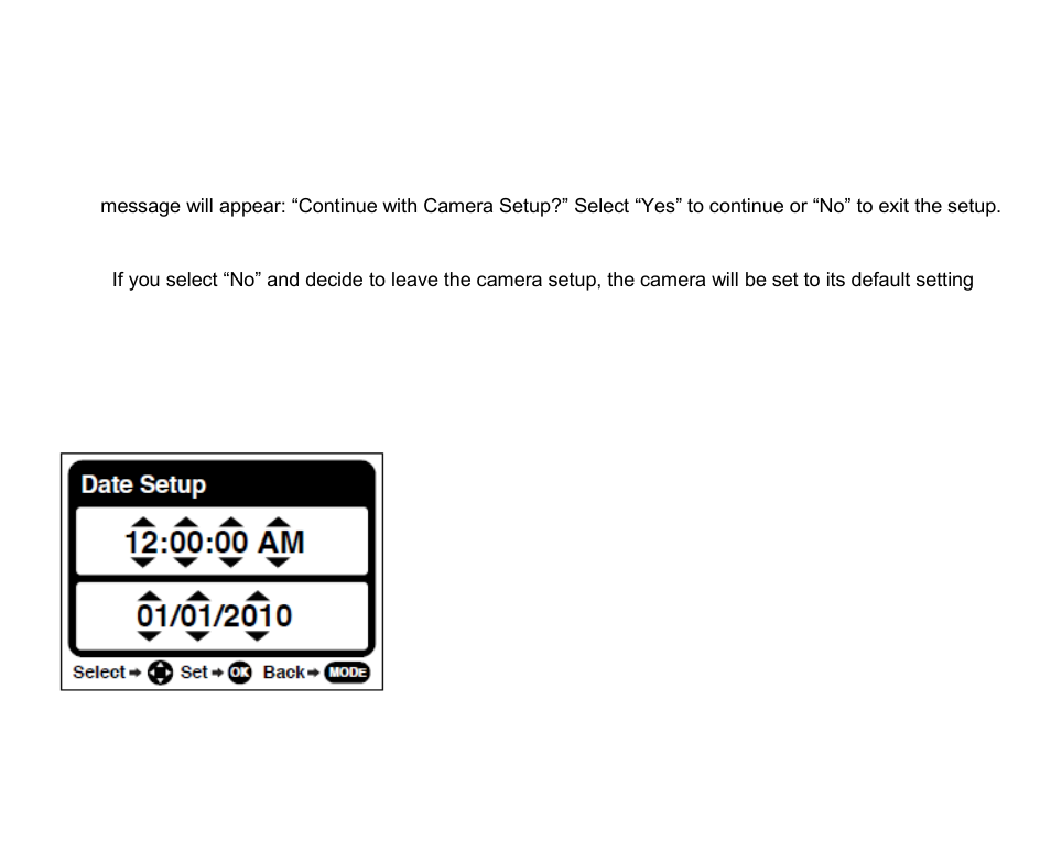 Setting the date and time, Setting the camera language | Vivitar ViviCam T026 User Manual | Page 9 / 66