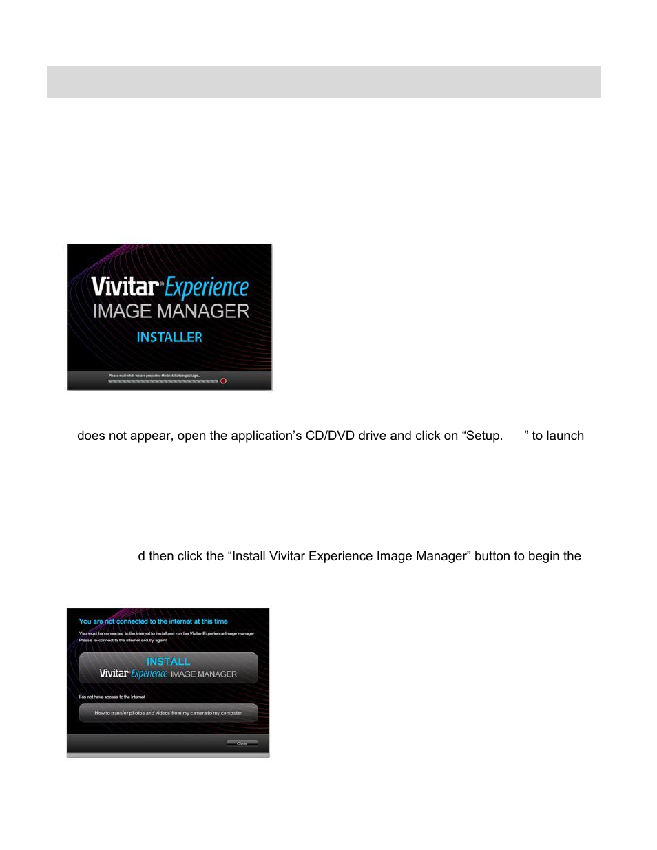 Installing the software | Vivitar ViviCam F529 User Manual | Page 50 / 56