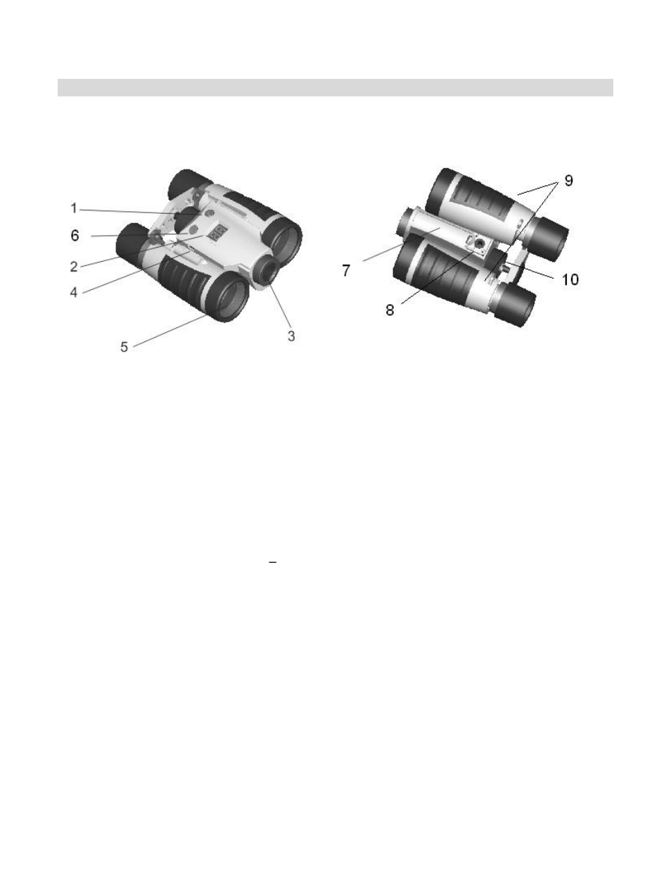 A quick look at your camera | Vivitar Digital Binocular Camera viv-cv-530v User Manual | Page 6 / 23