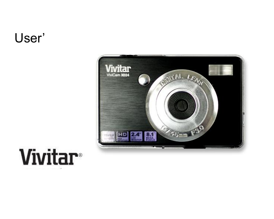 Vivitar ViviCam X024 User Manual | 53 pages