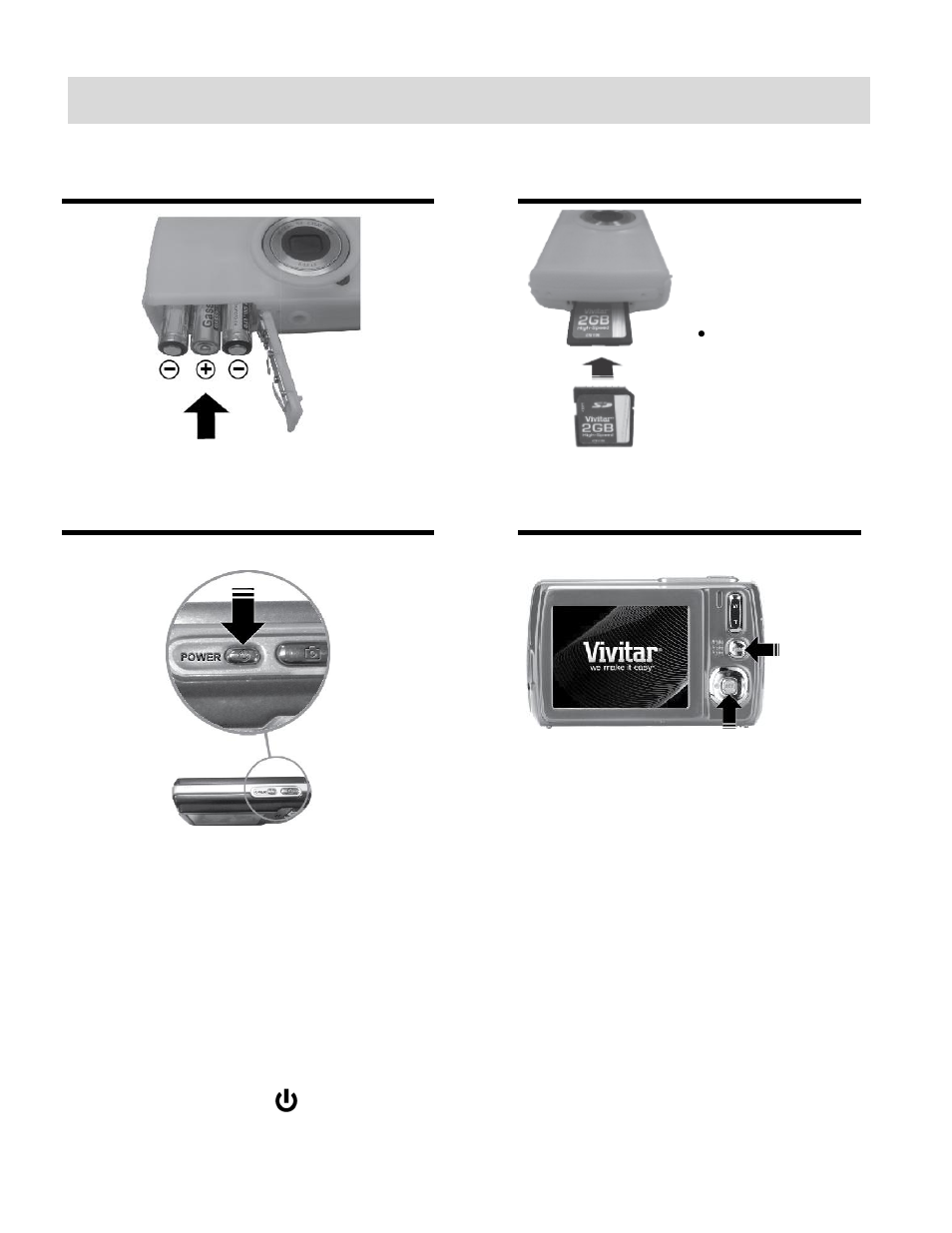 Initial camera setup | Vivitar VIVICAM T532 User Manual | Page 5 / 55