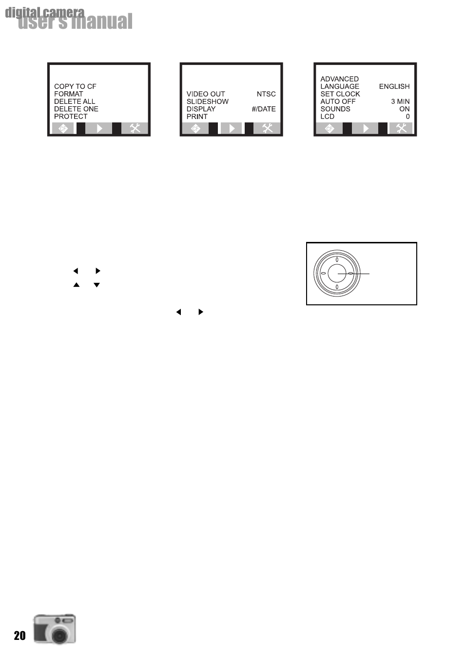 User’s manual, Digital camera | Vivitar Vivicam 3735 User Manual | Page 20 / 44