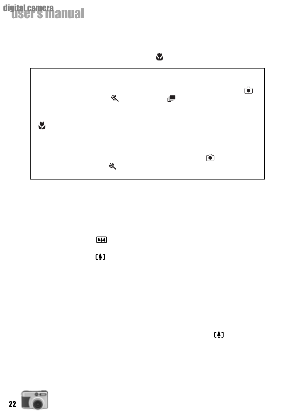 User’s manual, Digital camera taking distant/close-up pictures, Zoom control | Vivitar Vivicam 3735 User Manual | Page 22 / 44