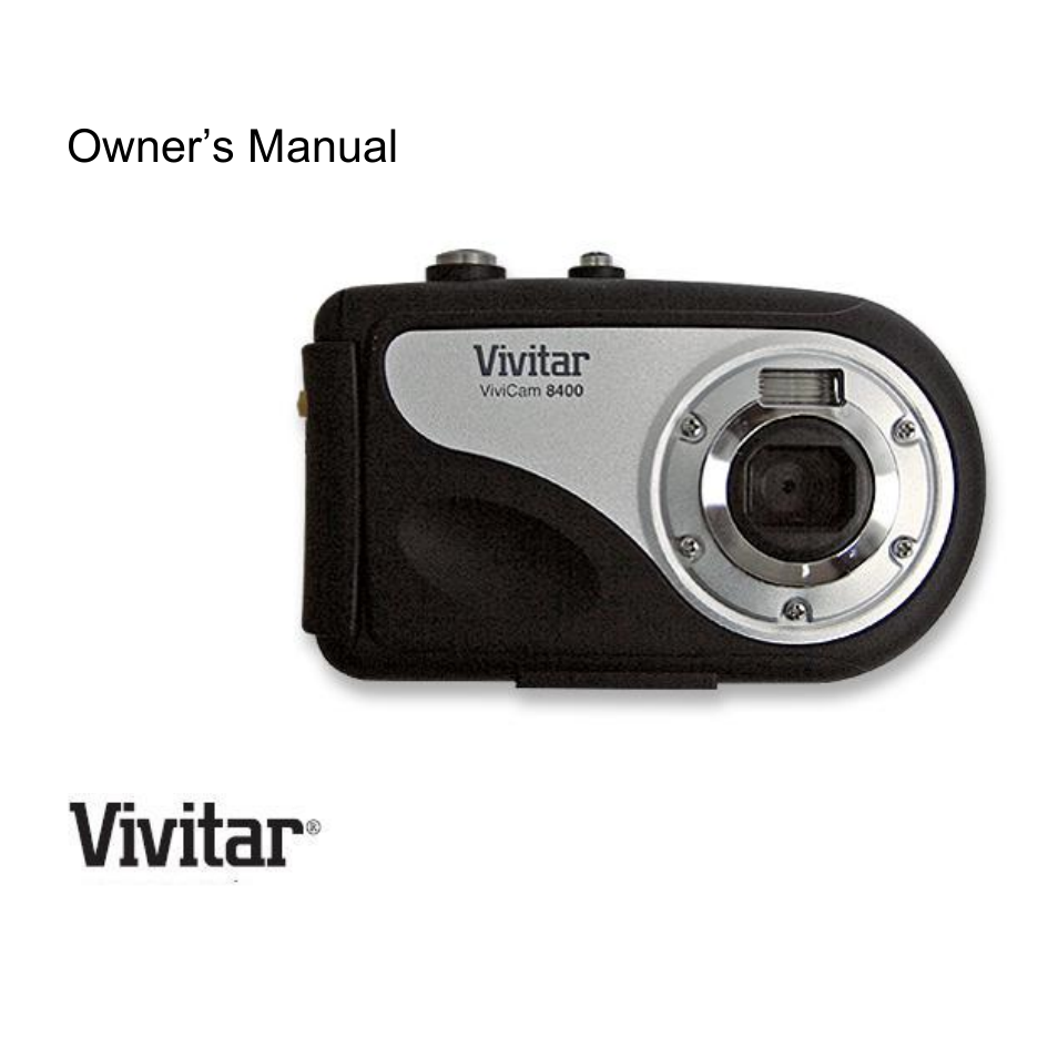 Vivitar ViviCam 8400 User Manual | 59 pages