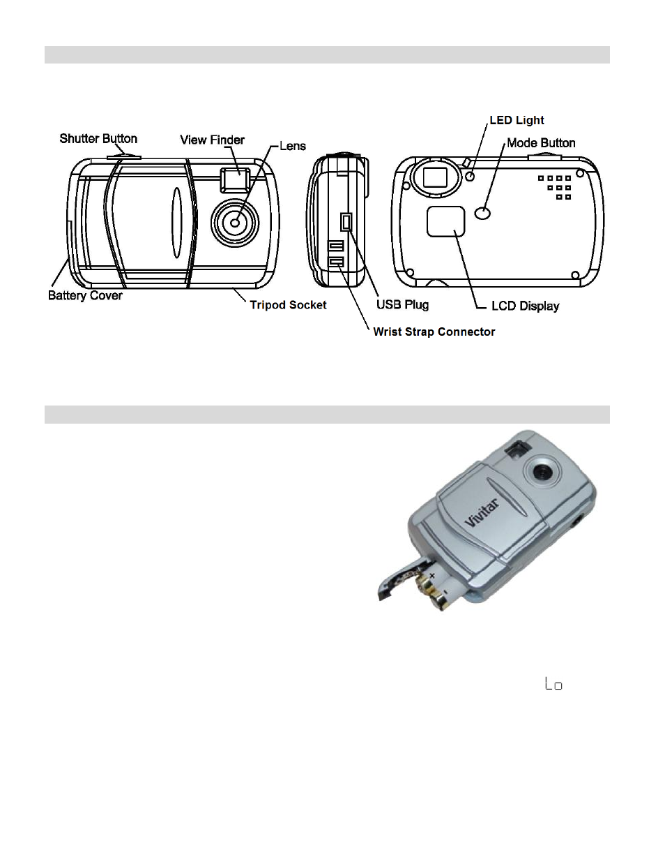 A quick look at your digital camera, Installing the batteries | Vivitar V69379M User Manual | Page 5 / 19