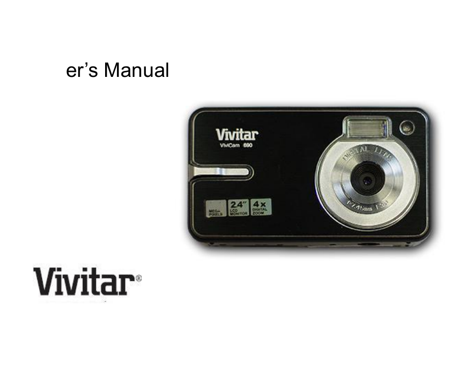 Vivitar VIVICAM 8690 User Manual | 49 pages
