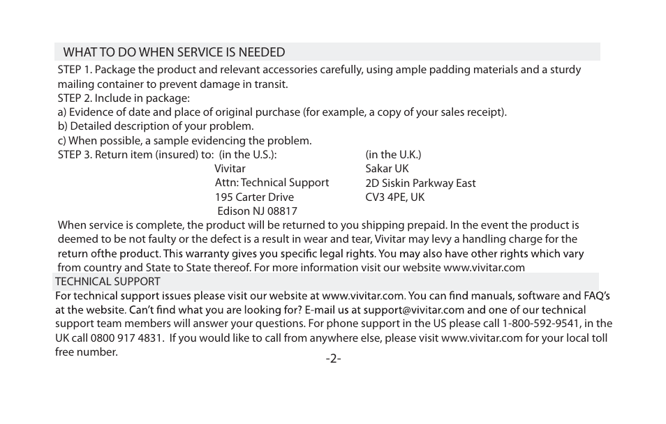 Vivitar VIV-TEL-76700 User Manual | Page 3 / 16