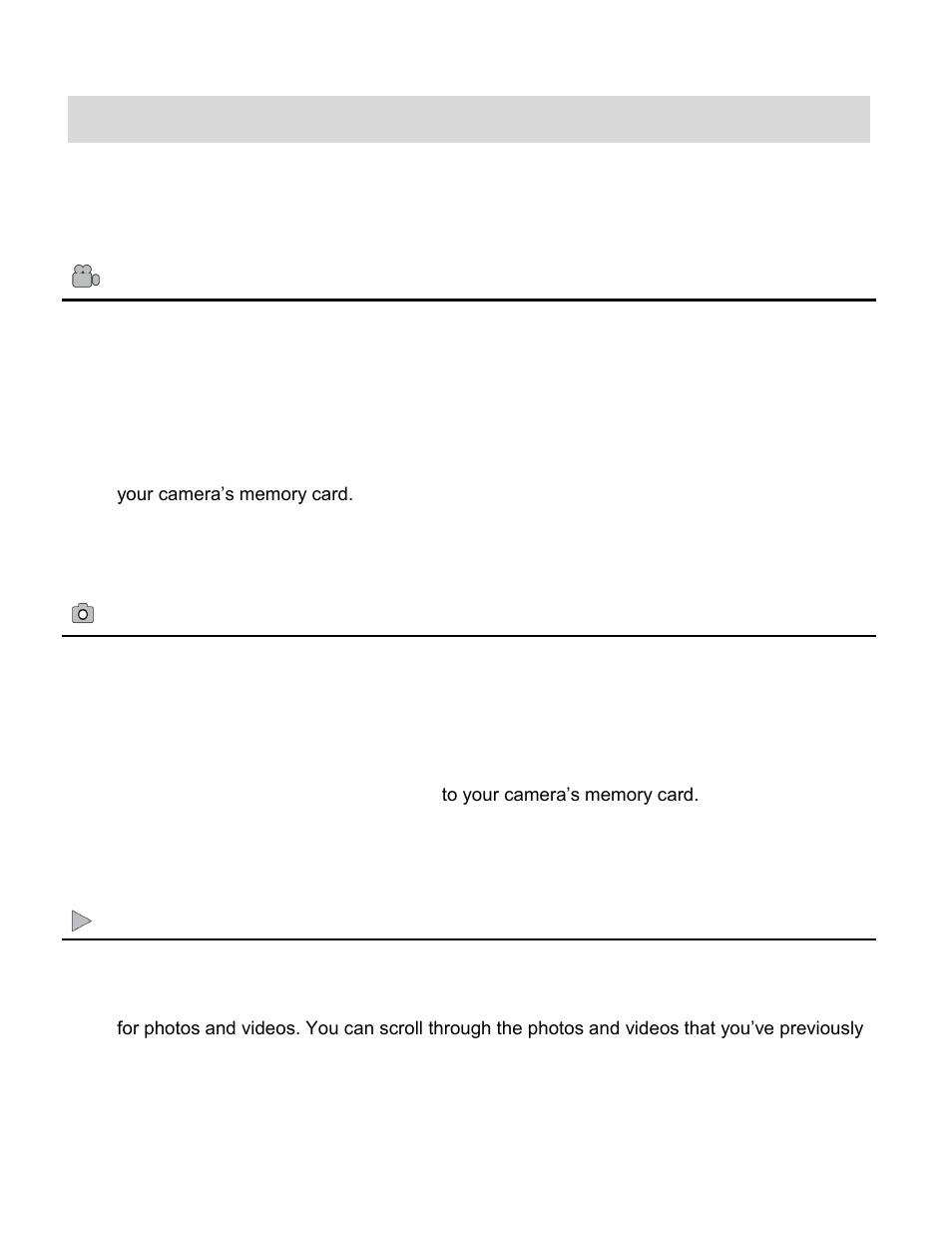 Main camera modes | Vivitar DVR650 User Manual | Page 6 / 44