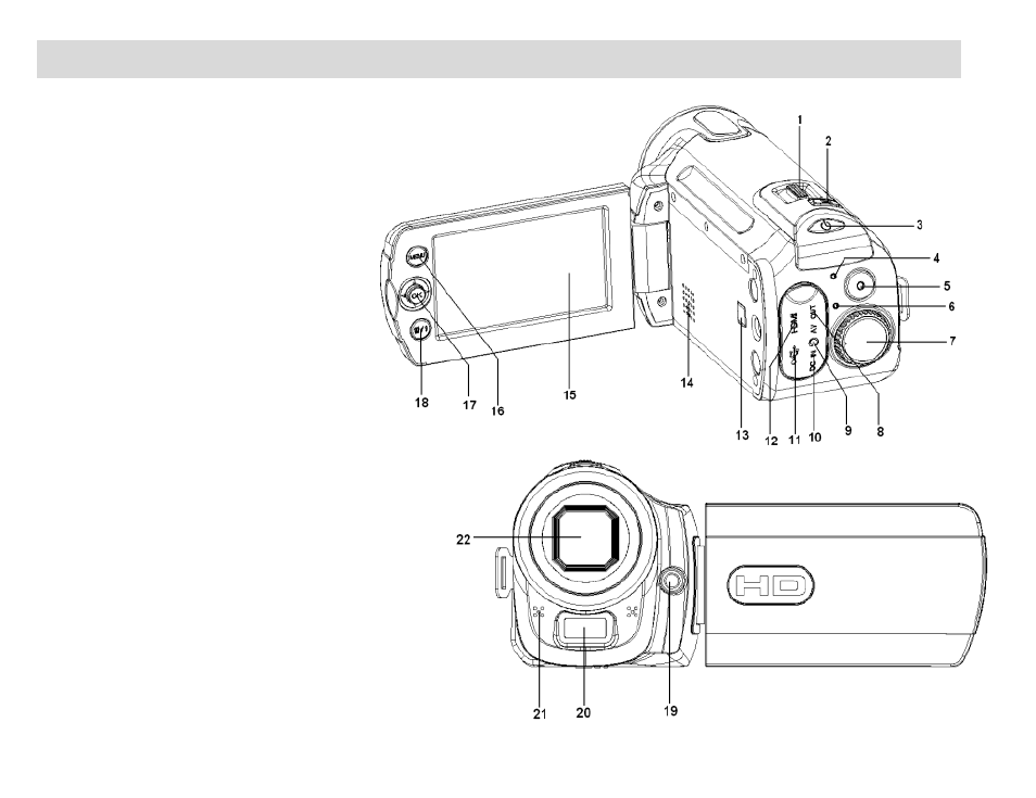 A quick look at your digital video camcorder, 8 a quick look at your digital video camcorder | Vivitar DVR 830XHD User Manual | Page 9 / 84