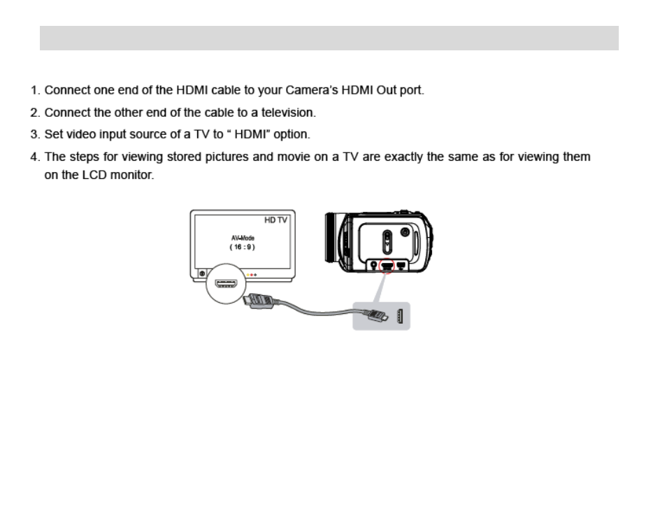 Connecting to a high definition tv to view images | Vivitar 840XHD User Manual | Page 74 / 101