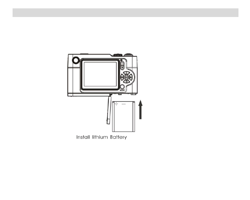 Preparing your camera for use, Install lithium battery | Vivitar VIVICAM 8027 User Manual | Page 7 / 56