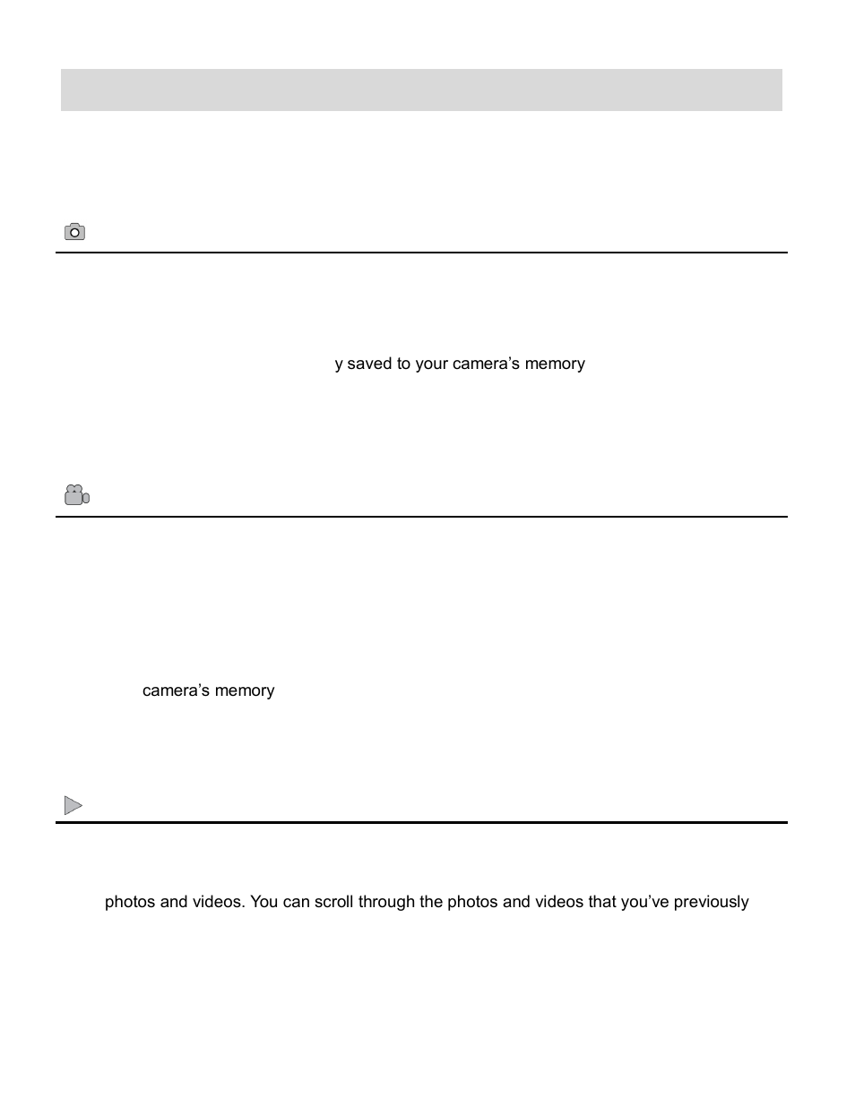 Main camera modes | Vivitar ViviCam F128 User Manual | Page 9 / 66
