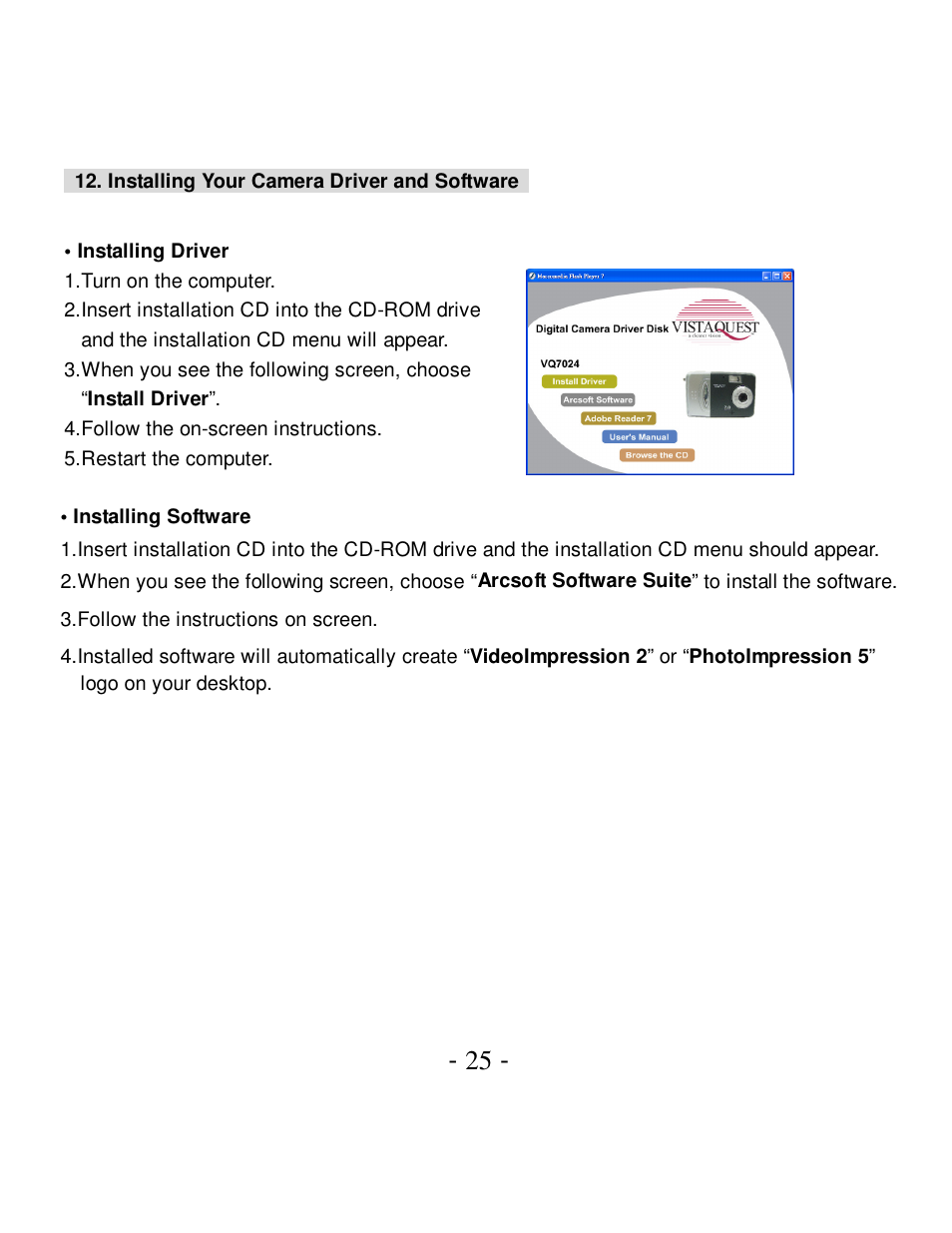 VistaQuest VQ-7024 User Manual | Page 29 / 42
