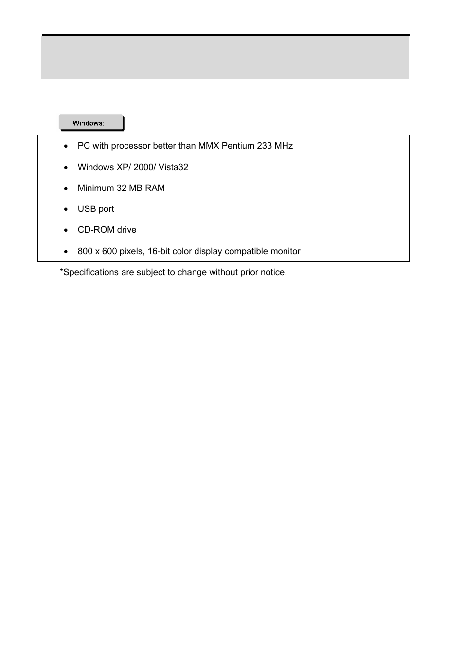 System requirements | VistaQuest AgfaPhoto sensor 505-D User Manual | Page 46 / 53