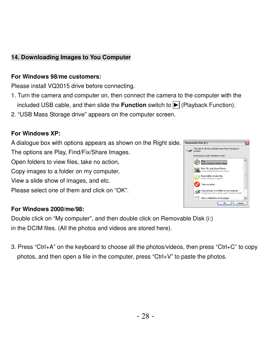 VistaQuest VQ3015 User Manual | Page 33 / 44