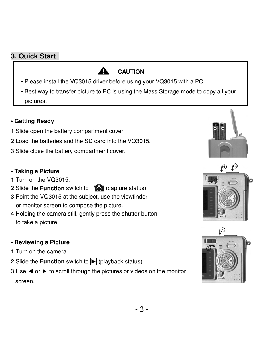 VistaQuest VQ3015 User Manual | Page 7 / 44