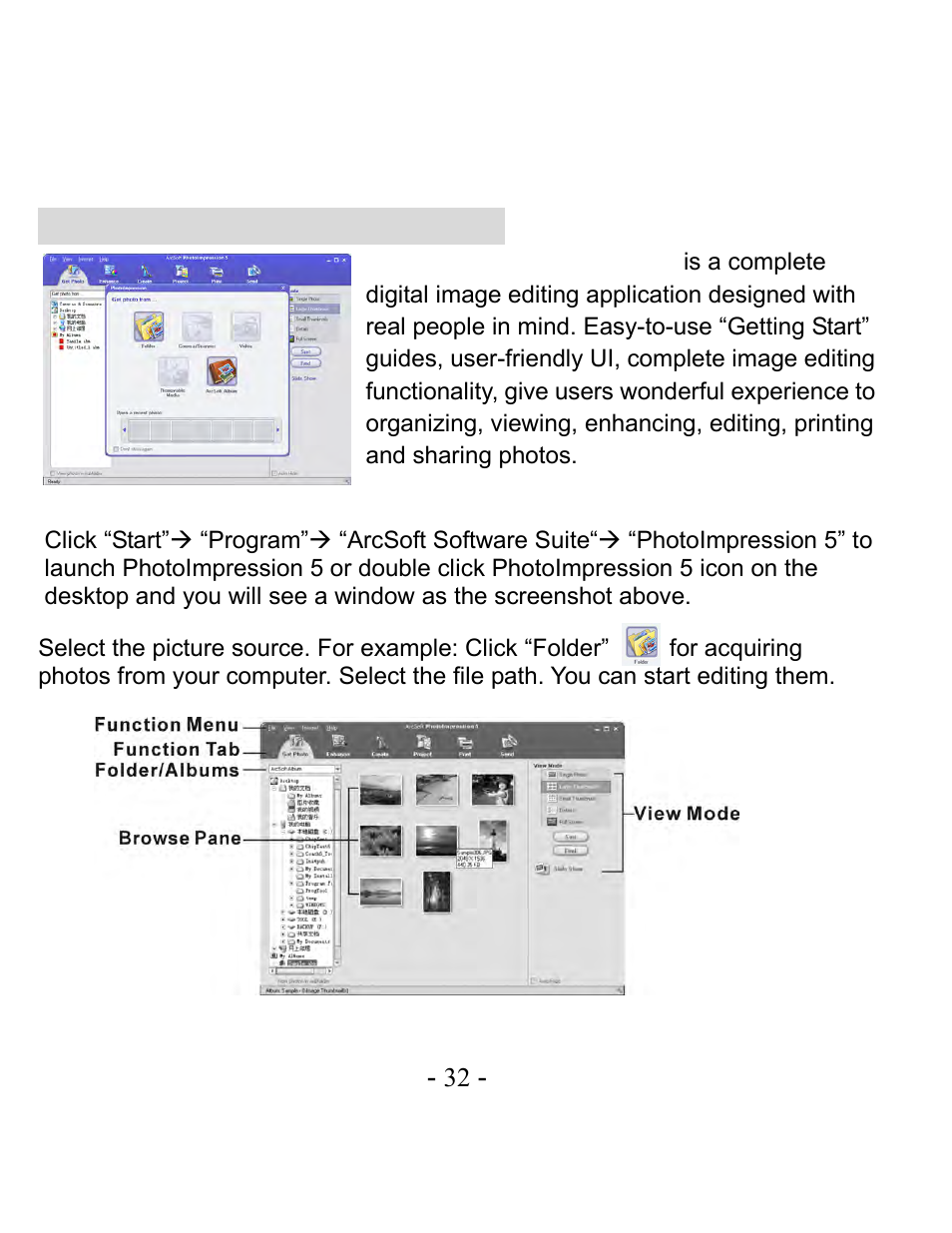 Arcsoft photoimpression 5 | VistaQuest VQ-3110 User Manual | Page 36 / 47