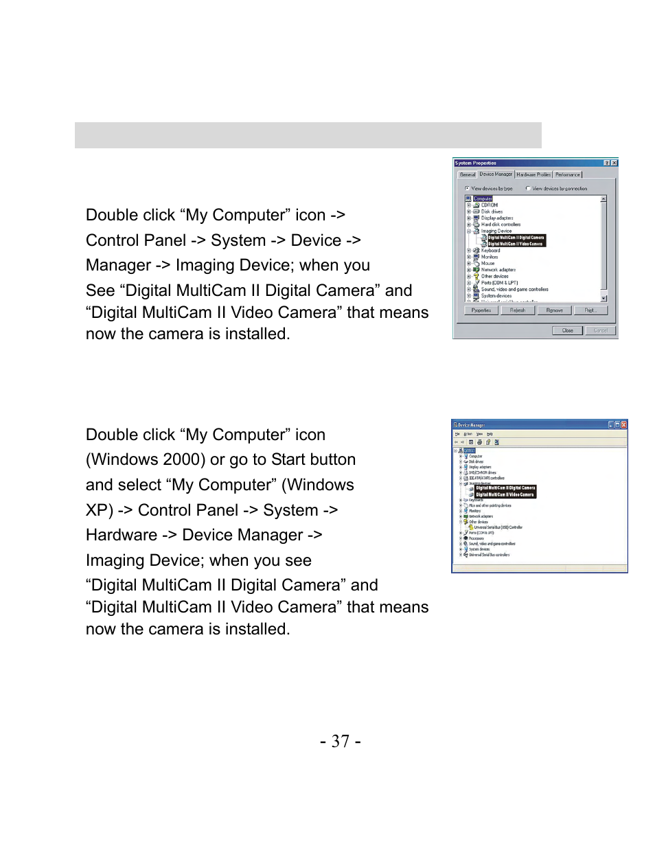 Checking the connection of your camera | VistaQuest VQ-3110 User Manual | Page 41 / 47