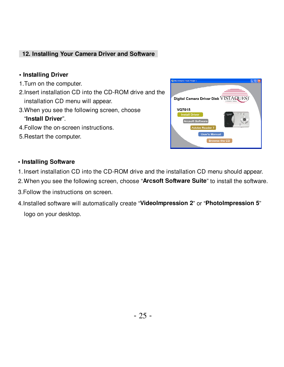 VistaQuest VQ-7015 User Manual | Page 29 / 42