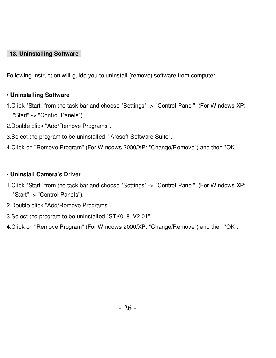 VistaQuest VQ-7015 User Manual | Page 30 / 42