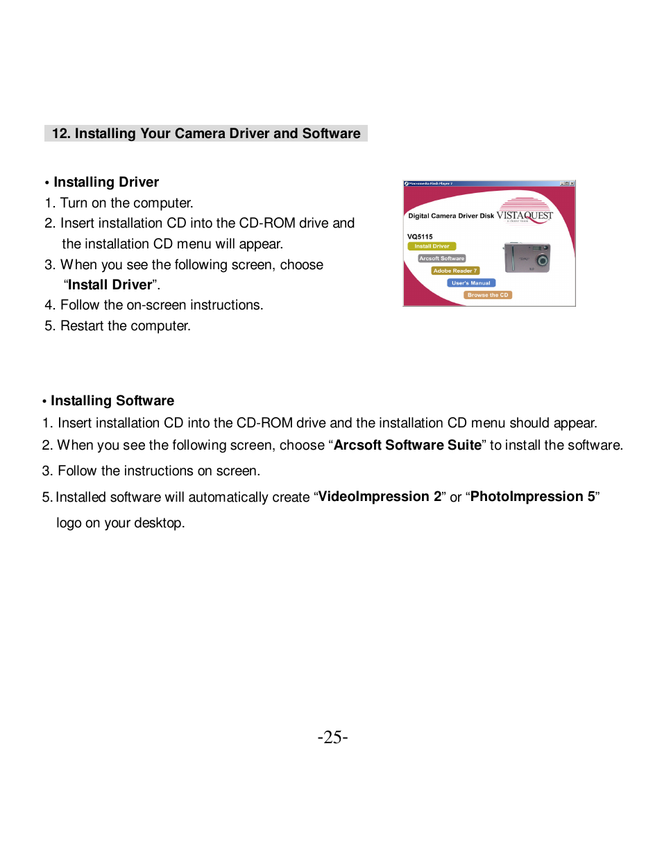 VistaQuest VQ-5015 User Manual | Page 29 / 42