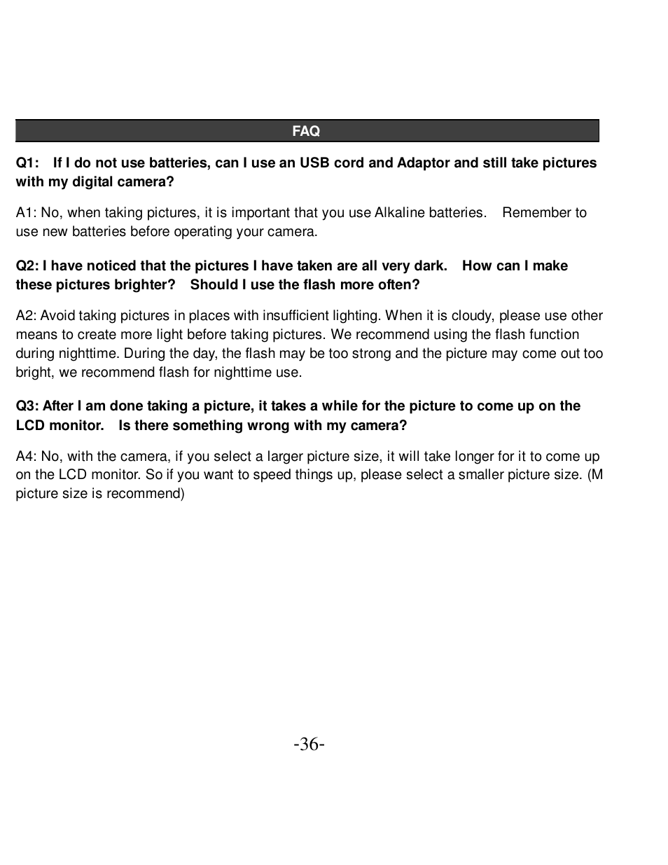VistaQuest VQ-5015 User Manual | Page 40 / 42