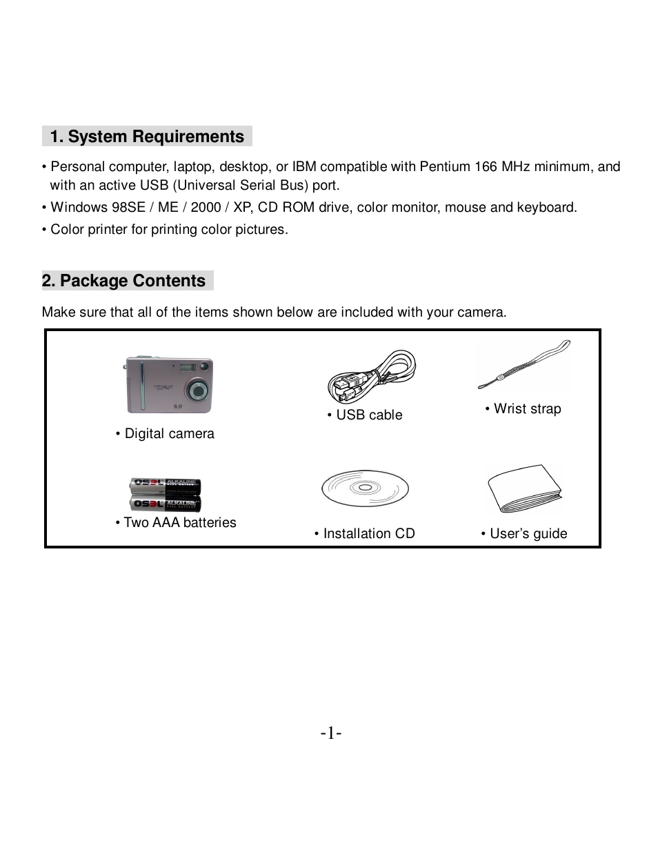 VistaQuest VQ-5015 User Manual | Page 5 / 42