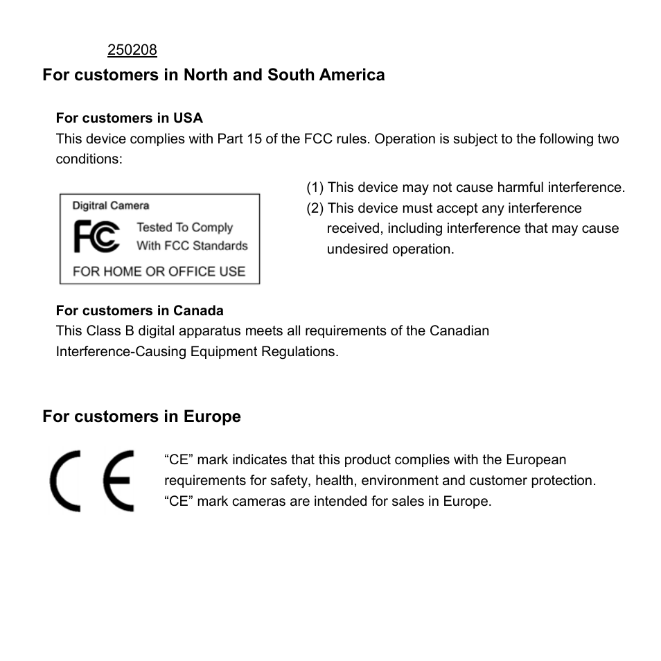 For customers in north and south america, For customers in europe | VistaQuest VQ515 User Manual | Page 2 / 45