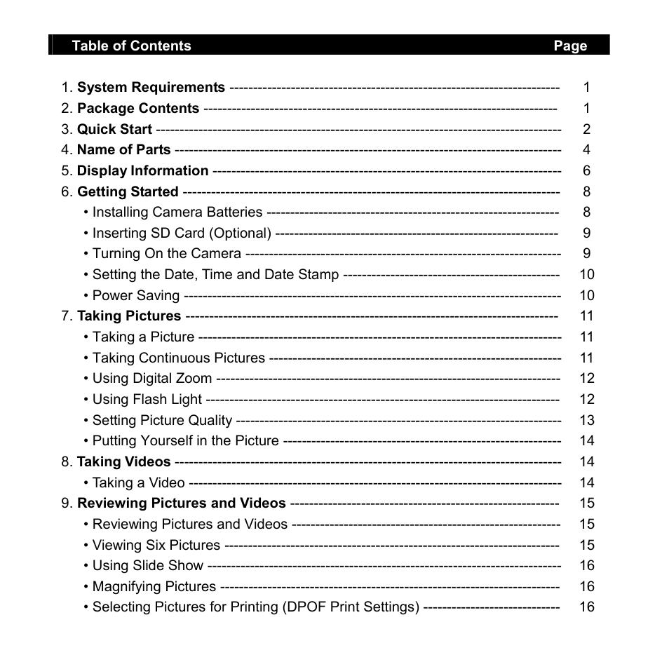 VistaQuest VQ515 User Manual | Page 3 / 45