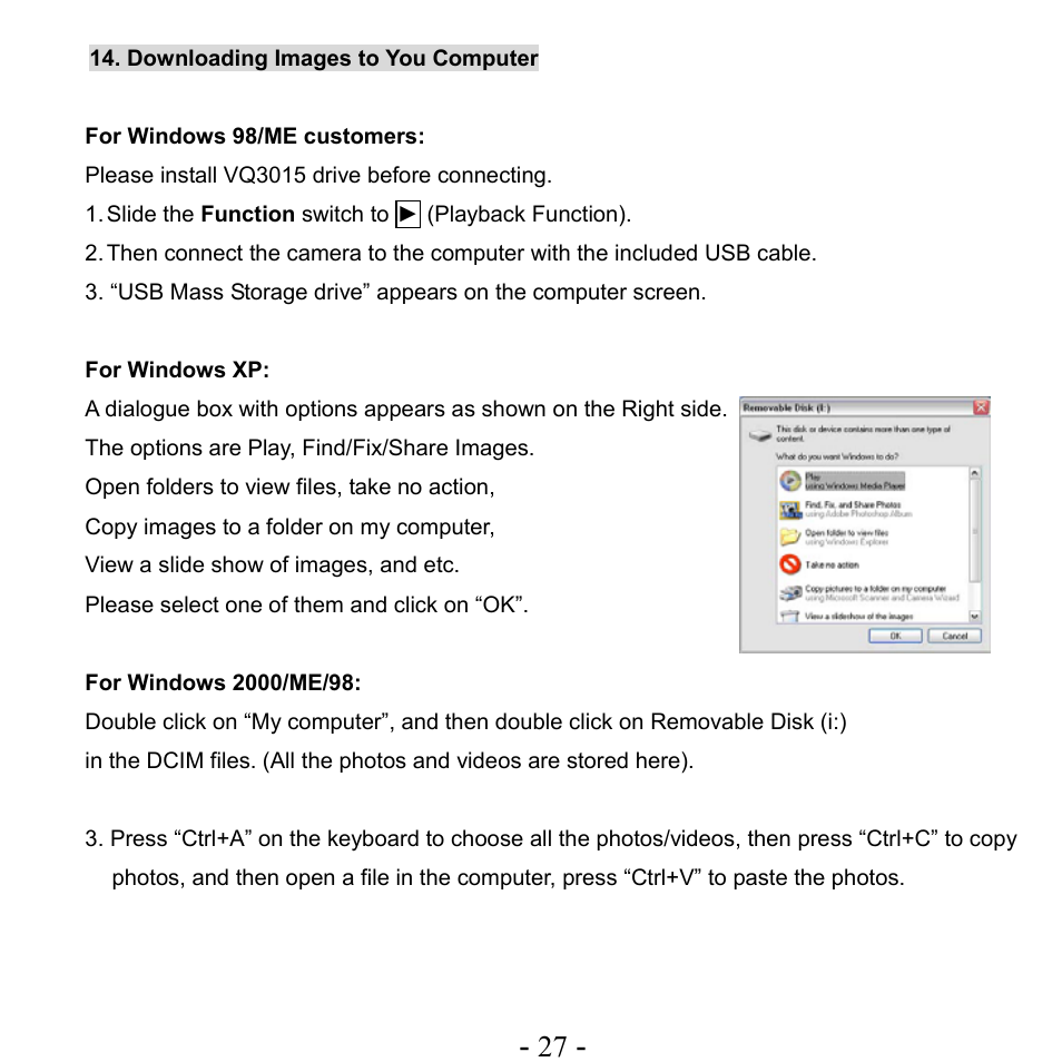VistaQuest VQ515 User Manual | Page 31 / 45