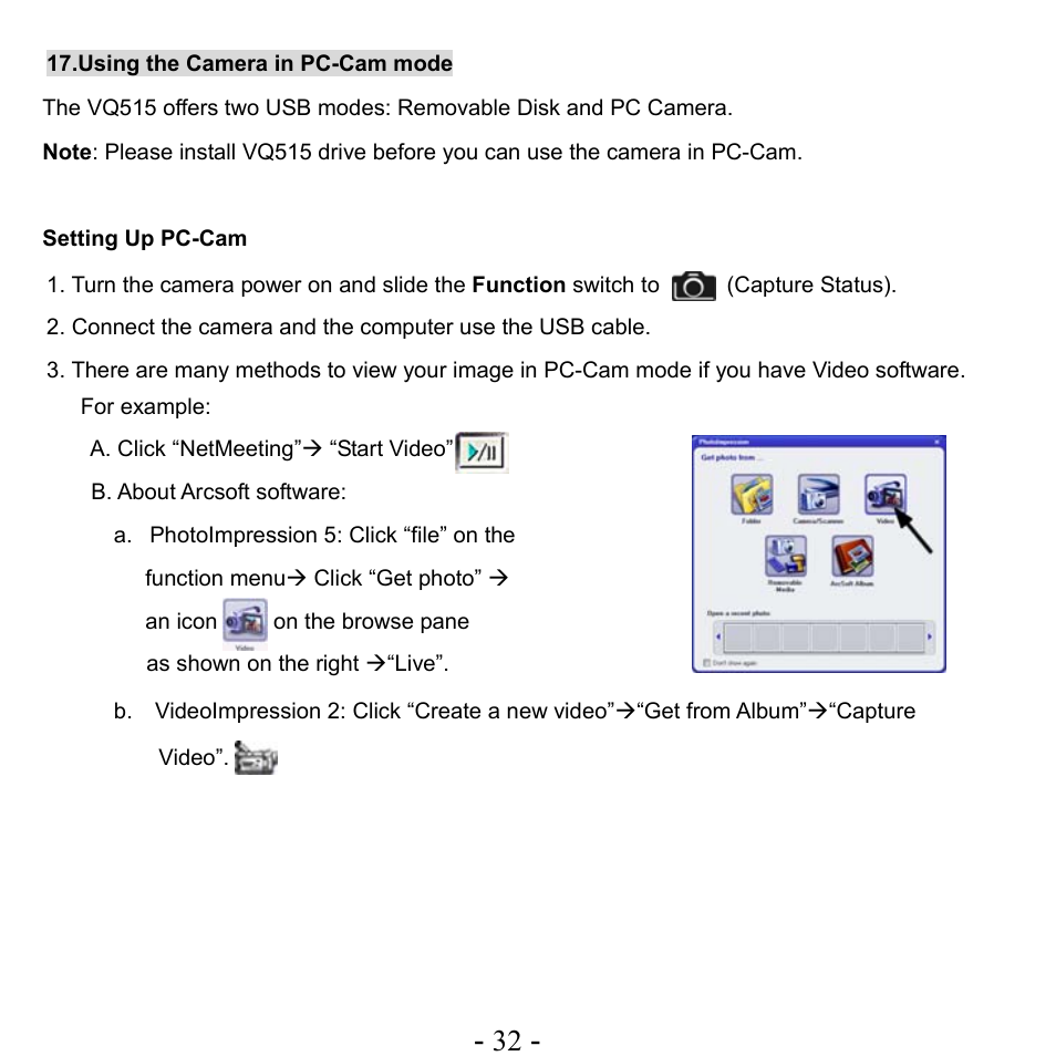 VistaQuest VQ515 User Manual | Page 36 / 45