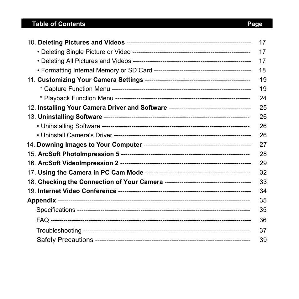 VistaQuest VQ515 User Manual | Page 4 / 45