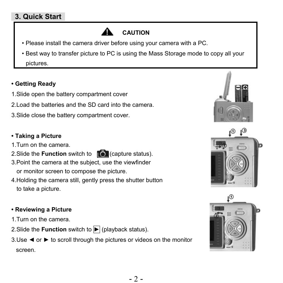 Quick start | VistaQuest VQ515 User Manual | Page 6 / 45