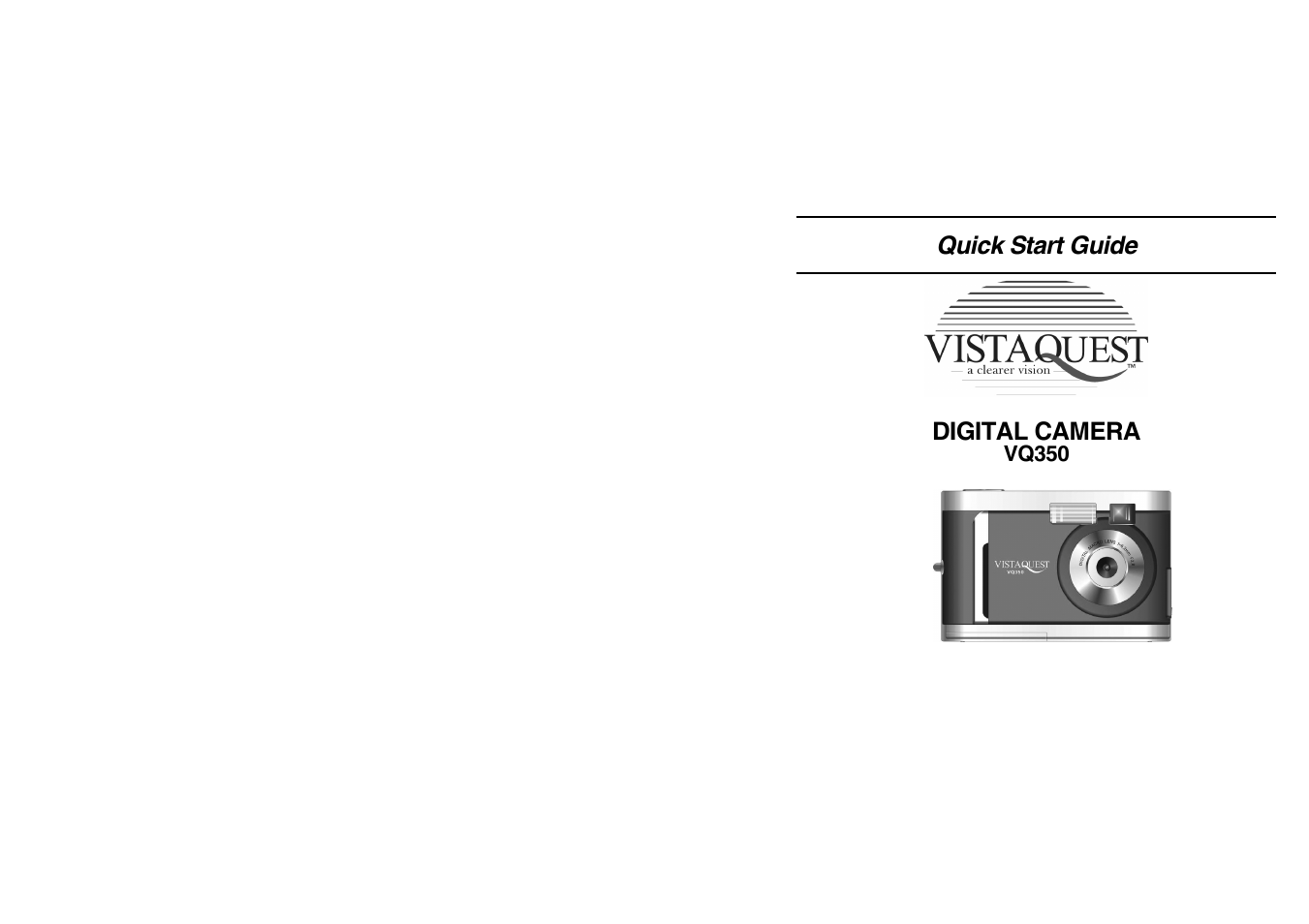 VistaQuest VQ350 User Manual | 8 pages
