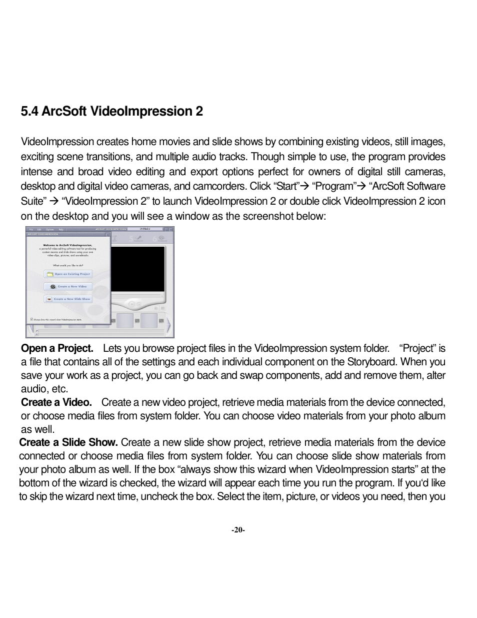 4 arcsoft videoimpression 2 | VistaQuest VQ 350 User Manual | Page 24 / 29