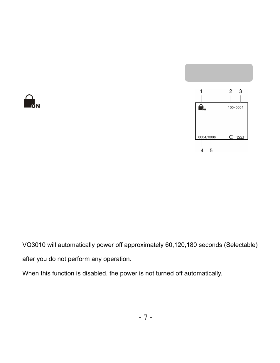 Playback status | VistaQuest VQ3010 User Manual | Page 11 / 40