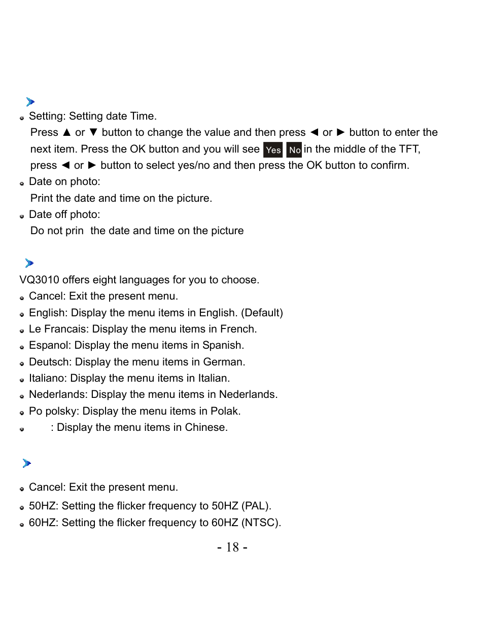 VistaQuest VQ3010 User Manual | Page 22 / 40