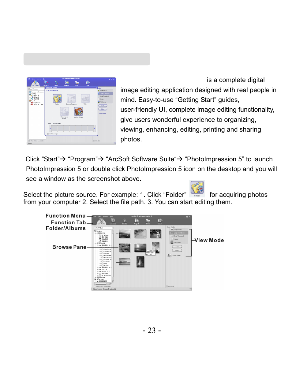 Arcsoft photoimpression 5 | VistaQuest VQ3010 User Manual | Page 27 / 40