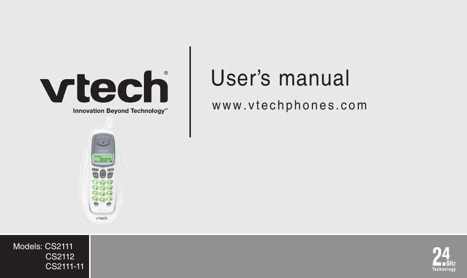 VTech CS2112 User Manual | 56 pages