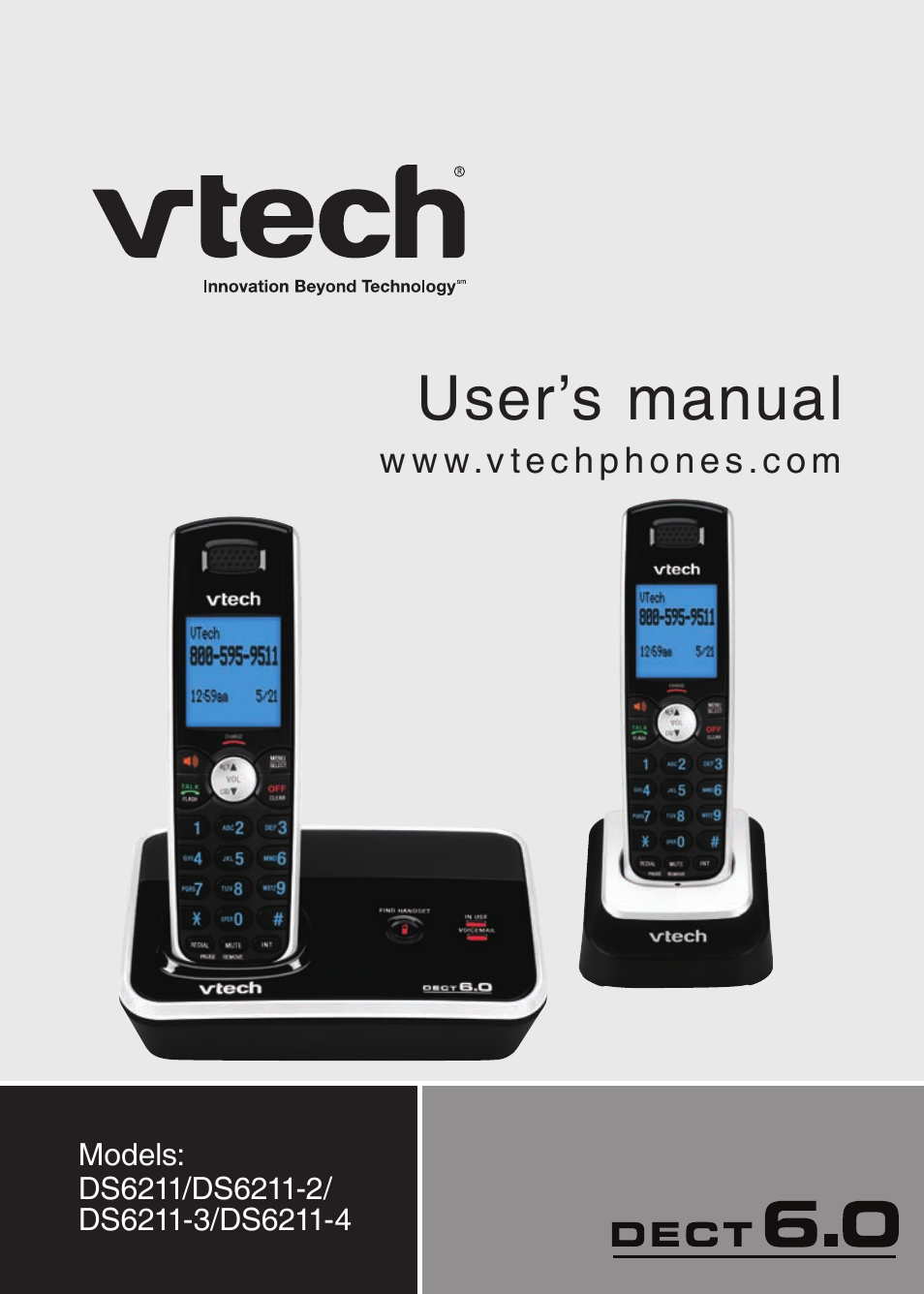 VTech Dect 6.0 DS6211-4 User Manual | 49 pages