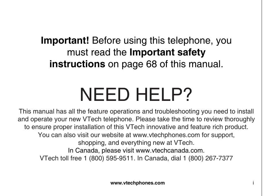 VTech 5873 User Manual | 87 pages