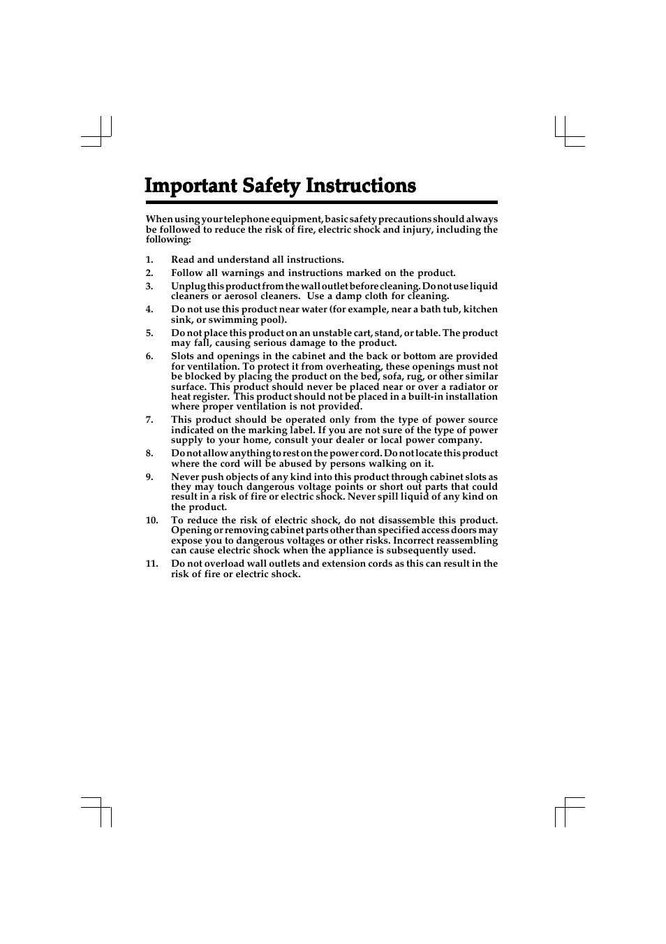 Important safety instructions | VTech 20-2432 User Manual | Page 2 / 51