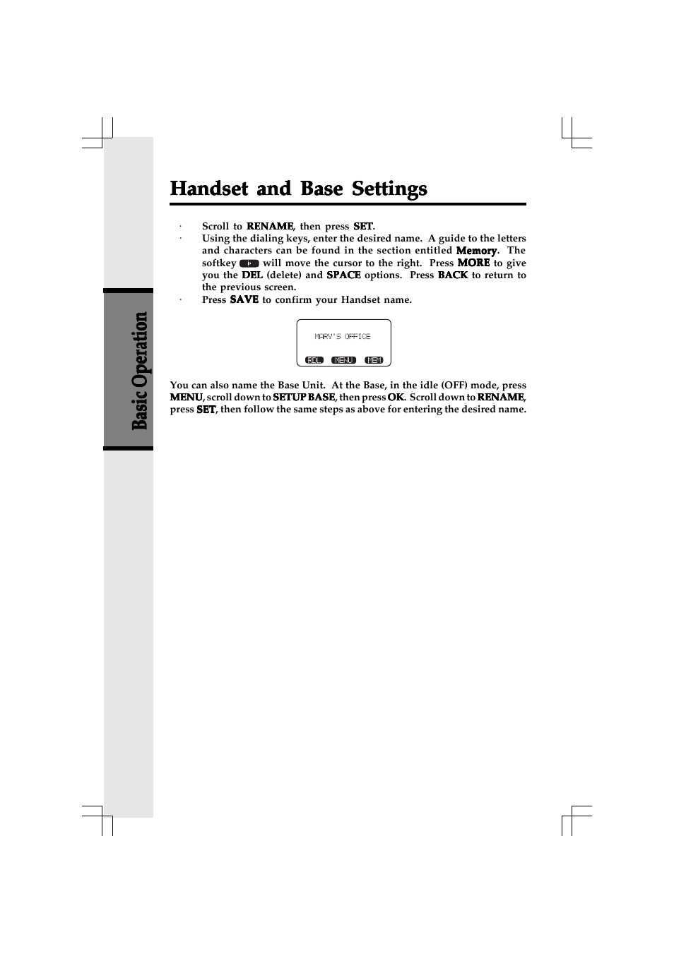 Handset and base settings | VTech 20-2432 User Manual | Page 23 / 51