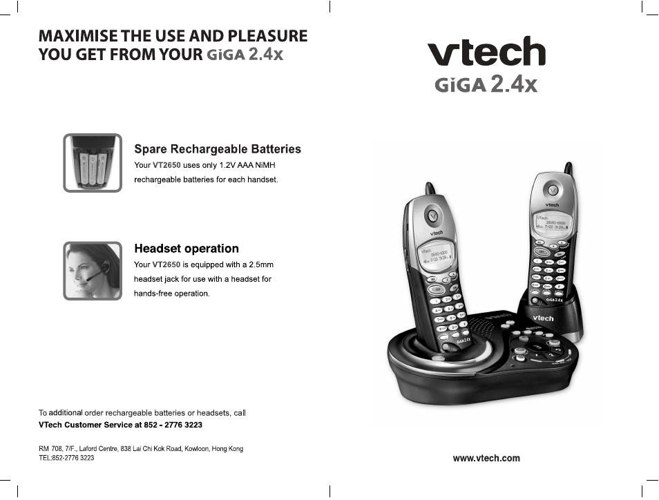 VTech VT2650 User Manual | 38 pages